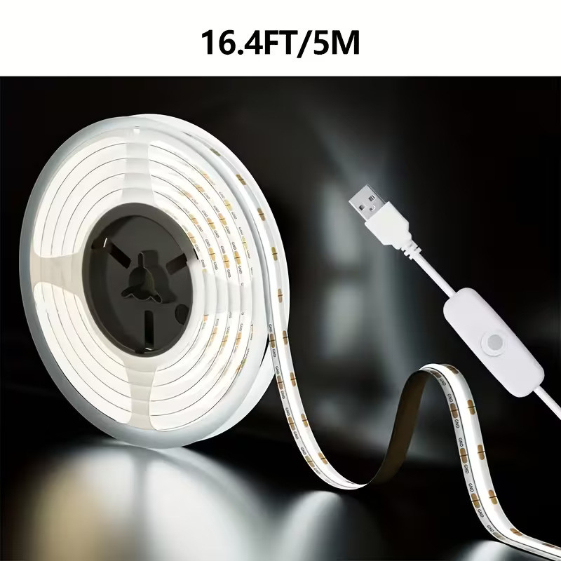 COB LED Traka na USB 5 Metara – 3000K, 4000K ili 6000K | Fleksibilna LED Rasvjeta