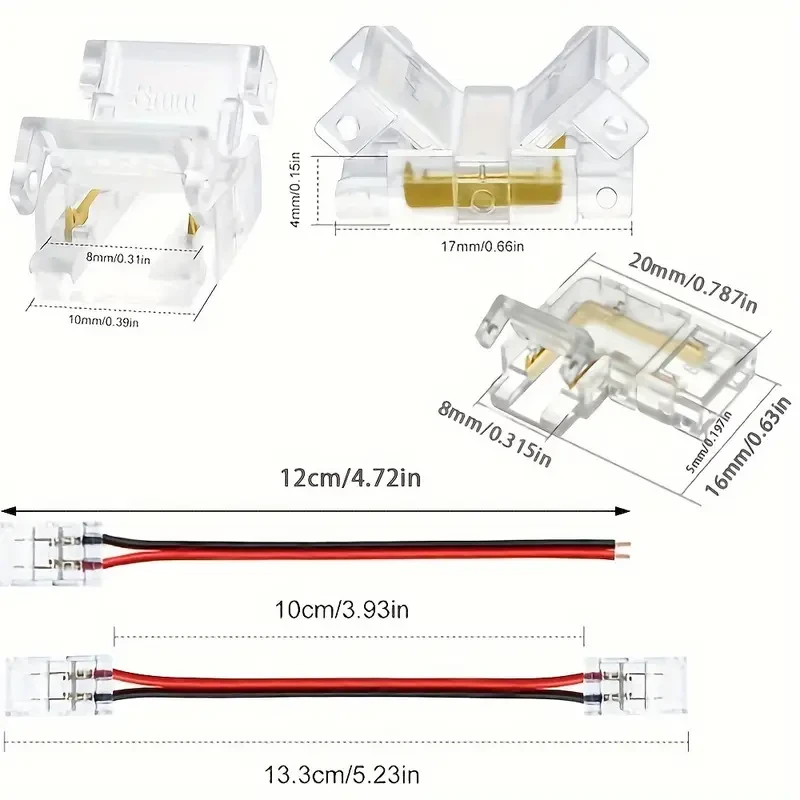 Zicani konektori COB led traka